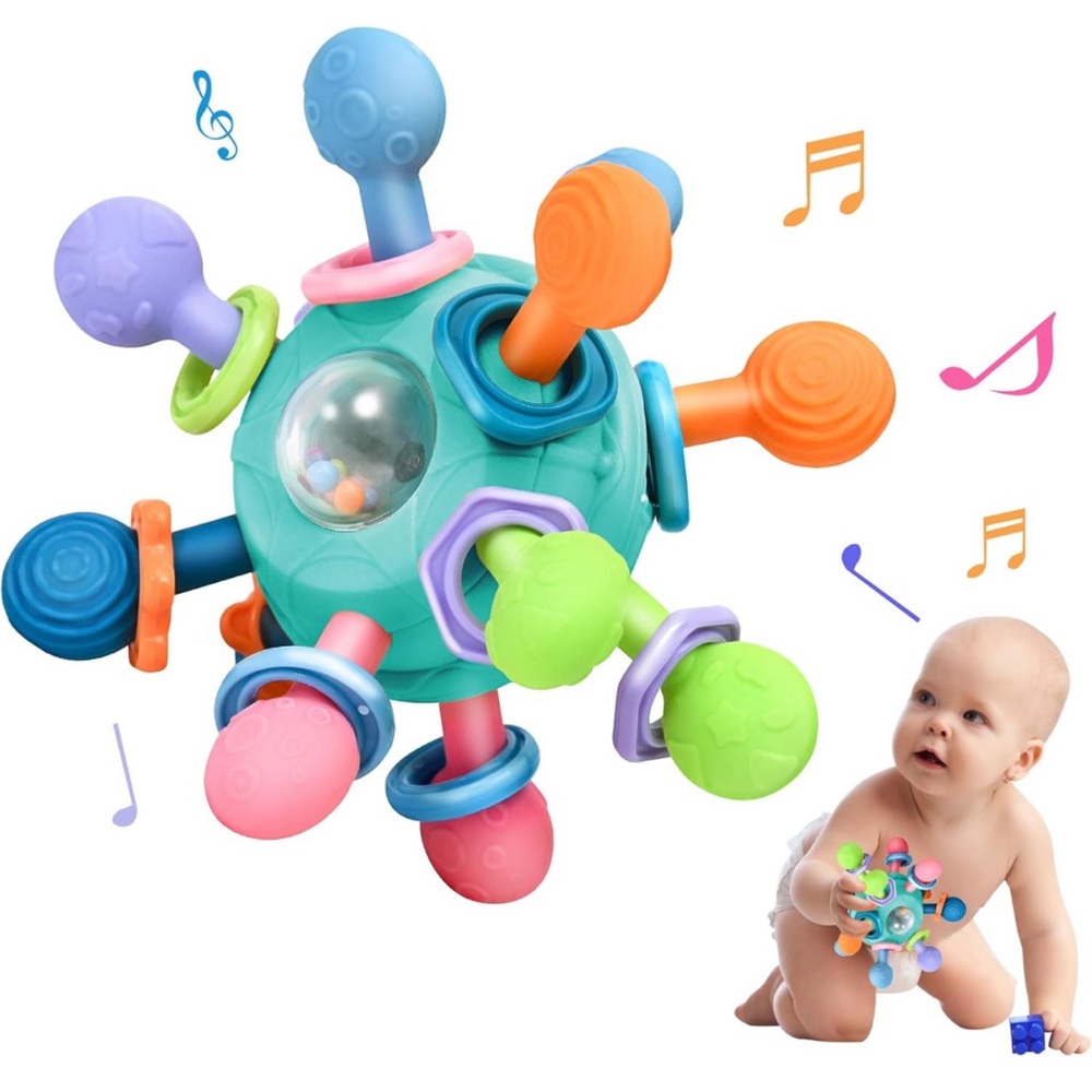 Baby Montessori Teething Toys for 0-6 6-12 Months BPA Free Sensory Toys